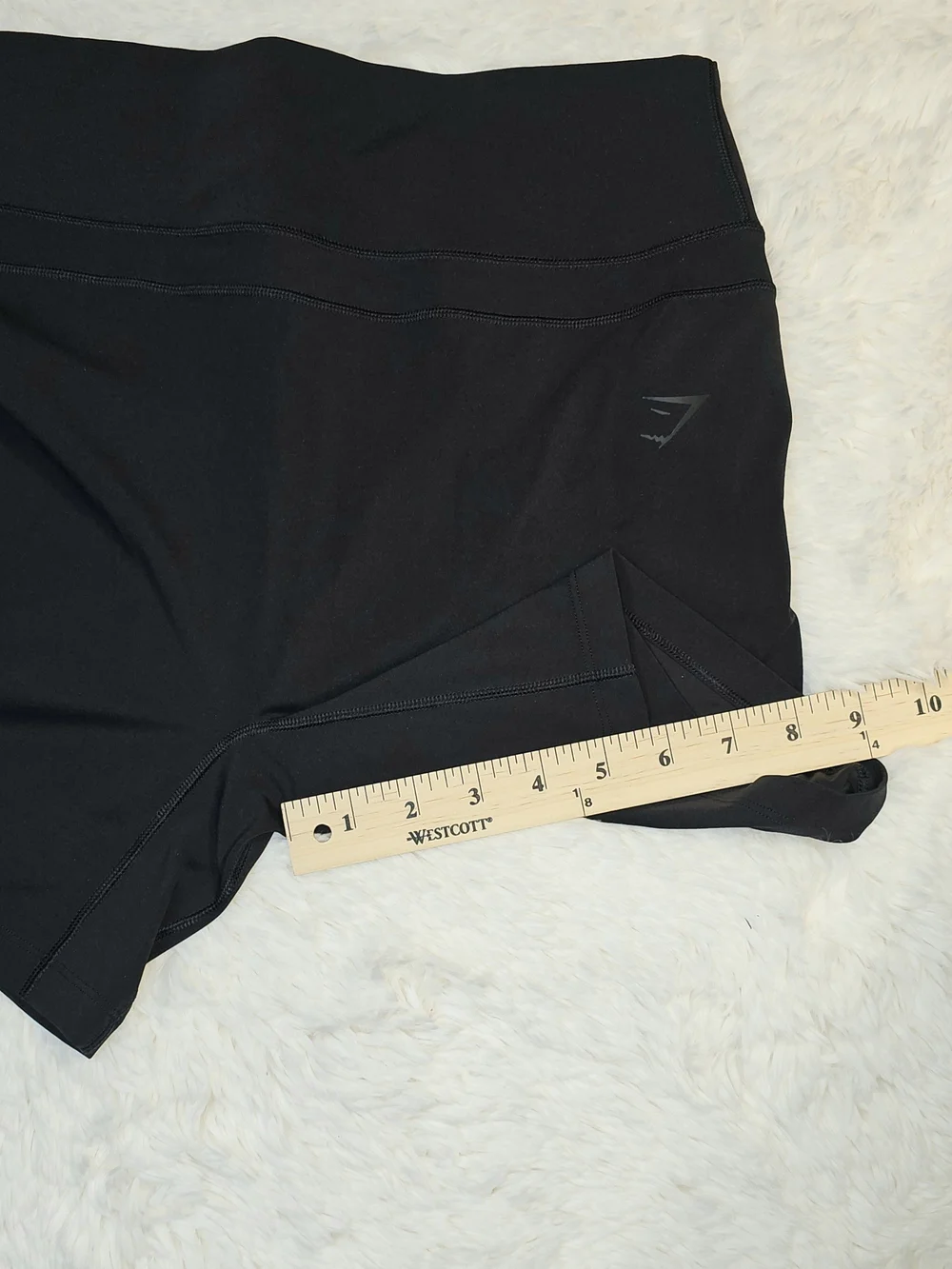 Gymshark High-Waist Black Women’s Performance Shorts-Lg - Picture 4 of 8